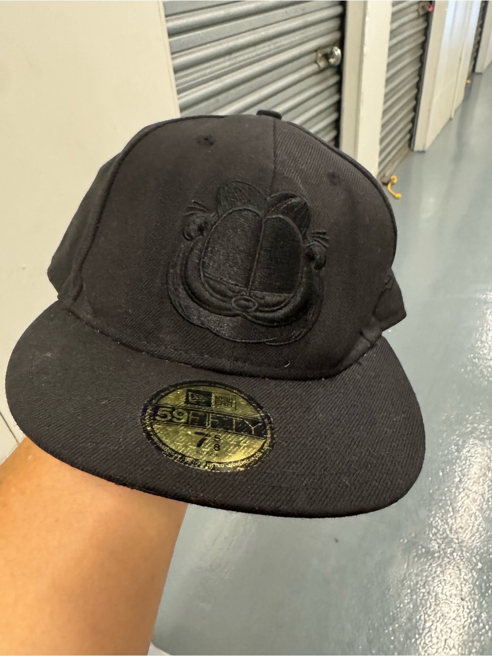 The Hundreds X Garfield New Era Black Garfield Embroidered 59FIFTY Fitted Hat